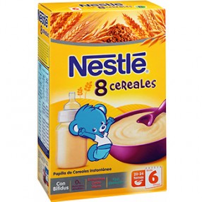 NESTLE papilla 8 cereales paquete 600 grs